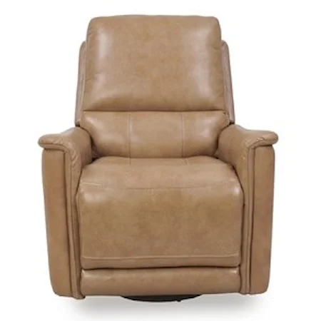 Casual Electic Glider Swivel Recliner with Pillow Arms